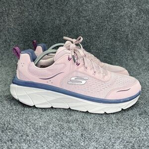 Skechers D'Lux Walker 2.0 Shoes Women's 11 Pink Athletic Walking Running Sneaker